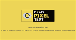 Desktop Screenshot of deadpixeltest.com