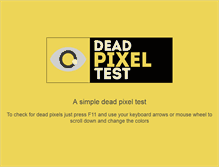 Tablet Screenshot of deadpixeltest.com